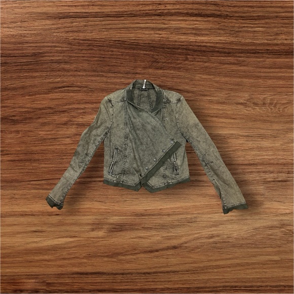 Free People Olive Green Jacket XS - Picture 3 of 4